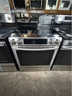 Slide in samsung electric range 30 in