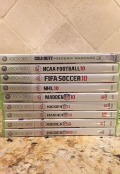 Xbox 360 Games Lot