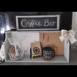 Beautiful Coffee Bar Set/Everything Pictured Included