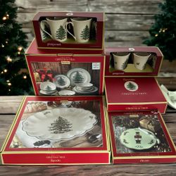 New Spode Christmas Dishes Set 