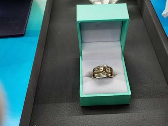 Ring - Engagement Set - Yellow Gold 14k (.585) 6.8 grams Size 8