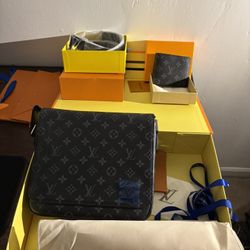 LV bag,wallet, and belt