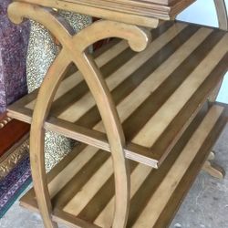 Beautiful Three Tiered Console Table By Theodore Alexander 