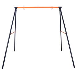Kids Outdoor Metal Frame Swing Set Heavy Duty Swing Frame Stand - 72" height and 87" length
