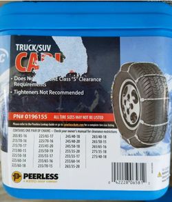 Peerless Chain Company Peerless Chain Light Truck/SUV Tire Cables, #0196155