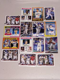 Shohei Ohtani Lot Dodgers + Angels Lot of x15 Cards Near Mint