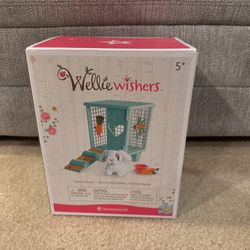 WellieWishers Carrot & Hutch with bunny, complete set