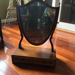 Antique Shaving Mirror Vanity