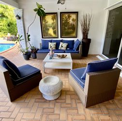 7 Piece Sofá Set W Table And Ottoman 