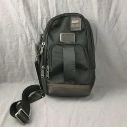 TUMl Black Nylon Crossbody Sling Bag