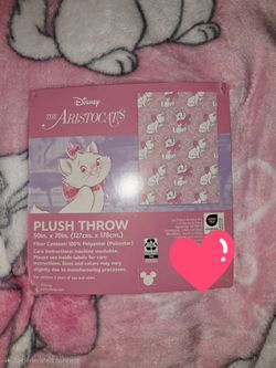 Disney Marie The Aristocats Plush Throw Blanket