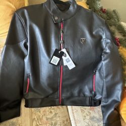 Luxury Leather Jacket . Made In Italy.