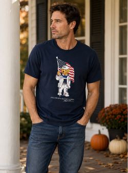 Polo Ralph Lauren Polo Bear Team USA 2020 Olympics T Shirt Mens XL Navy