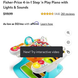 Fisher Price Step N Play Piano 