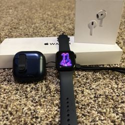 Apple Watch SE And AirPod 4 With Active Noise Cancelled Bundle