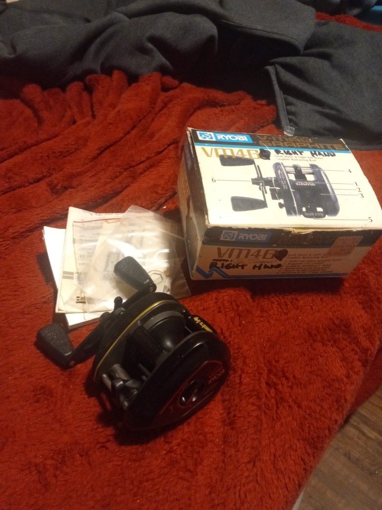 Vintage Nos Ryobi Baitcaster Reel All Papers Everything New 60 Bucks Cash