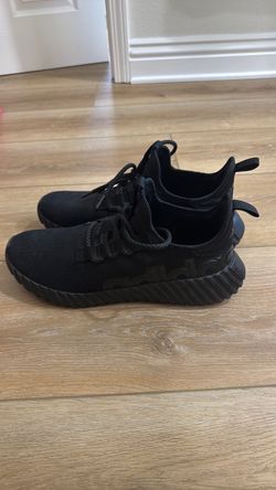 Adidas All-Black Lace-Up Sneakers