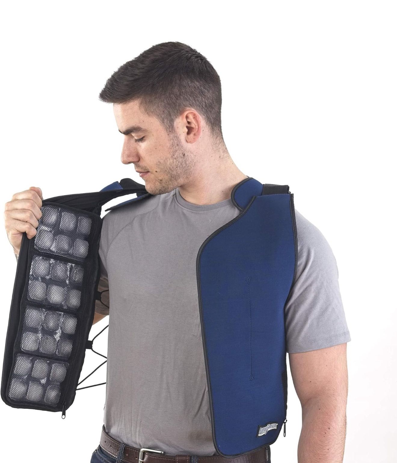 FlexiFreeze Ice Vest - Personal Cooling Cold Vest for Heat Relief,