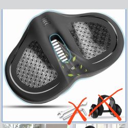 Noseless Bike Seat Cushion for Women Men, Comfortable Bike Seat Cushion Oversized (No Saddle Adapter)