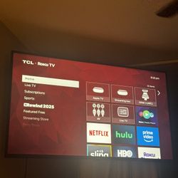 55 Inch Tv INCLUDES SWIVEL MOUNT AND APPLE TV