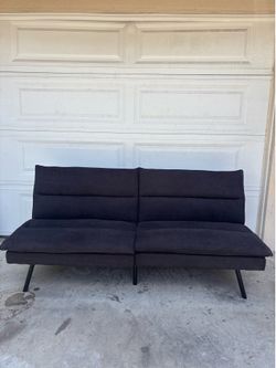 Blue futon almost new