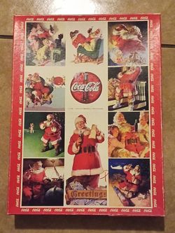 Still in Bag 1000 piece Coca-Cola Santa Claus Christmas Jigsaw Puzzle