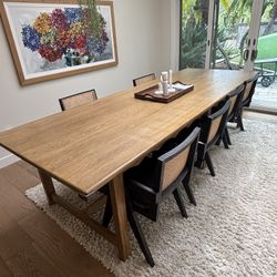 Teak Dining Table And Chair Set