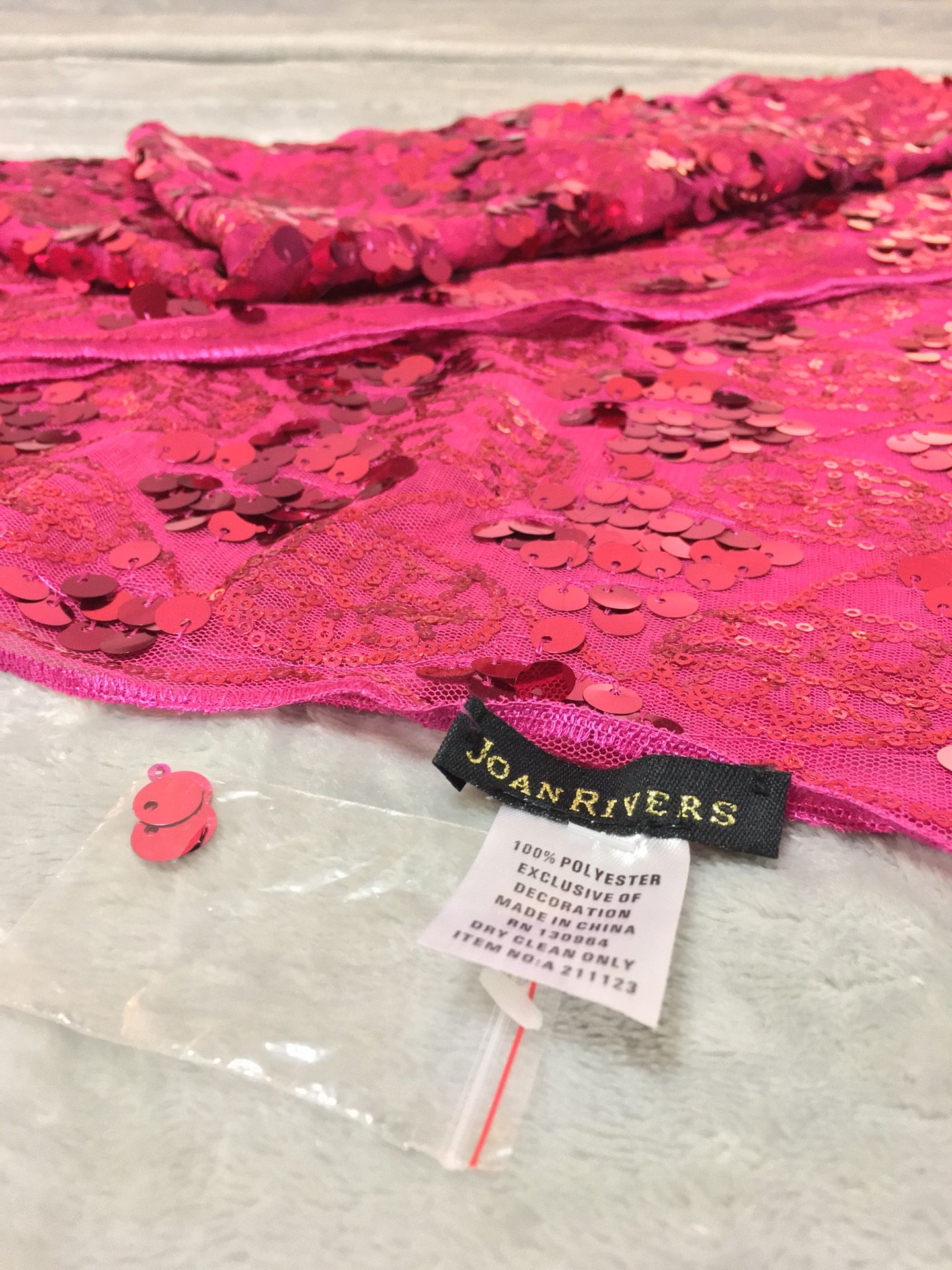 Joan Rivers Lavish Luxury Sequined Scarf/Wrap/Shawl - NWT