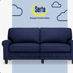 Serta Navy Blue Sofa