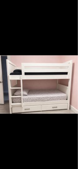 Wooden bunk bed