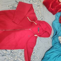 Red Polo Ralph Lauren Zip Up