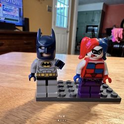 Lego Lot of Two Figures Harley Quinn &  Batman