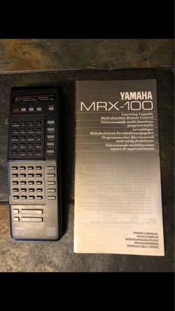 Yamaha MRX-100 Learning Capable Multi Function Remote With Manual.