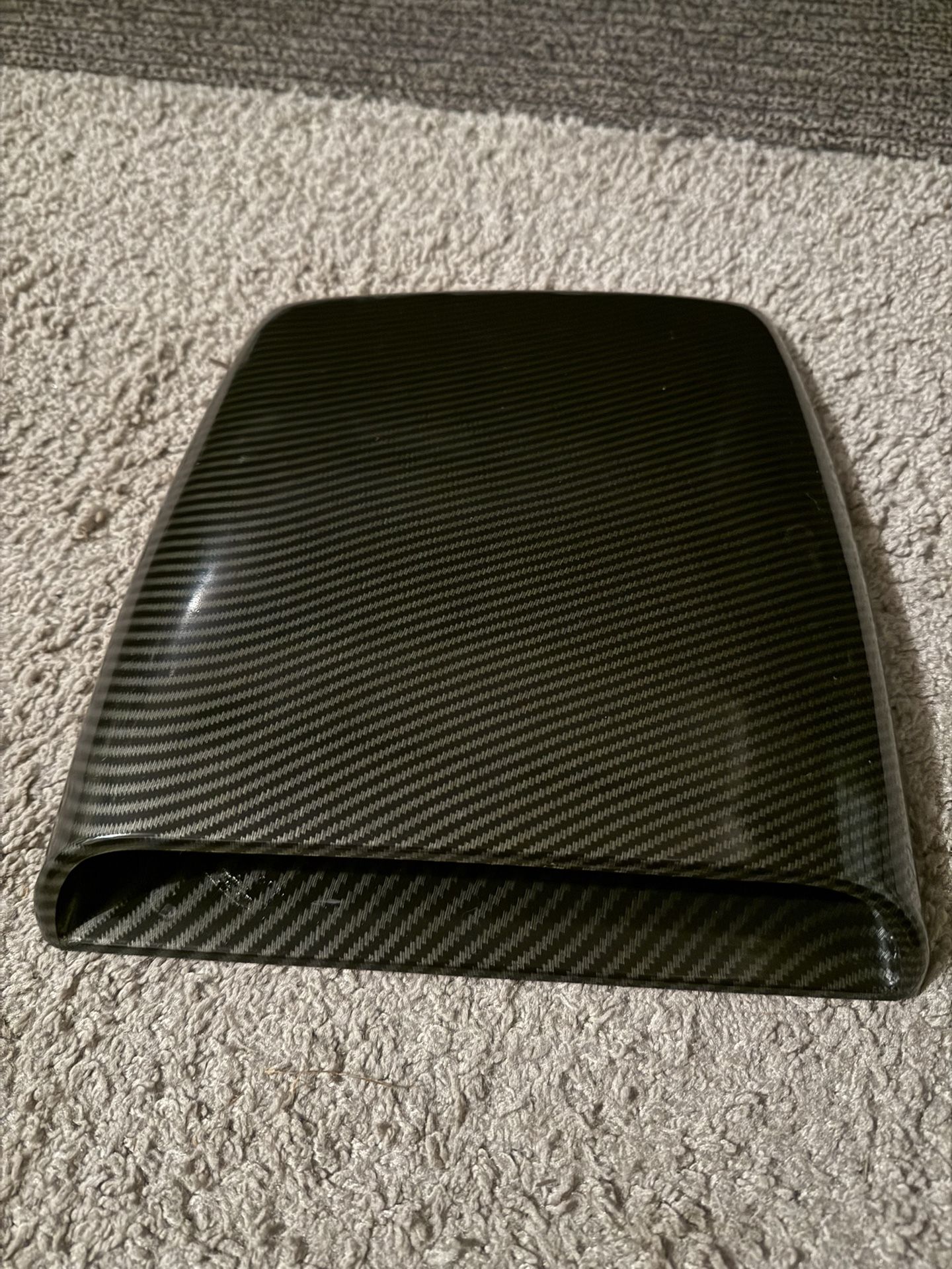 Universal Car Carbon Fiber Look Hood Scoop Vent Cover Decoration Auto Exterior Accessories
