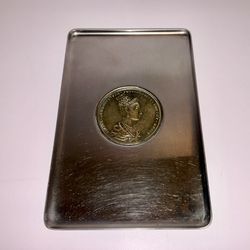 Rare Maria Anna Avgvsta Ferdinandi I Imp Et Regis Coin Tray  5.5 “ L S/S Italy