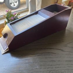 Blackjack Card Shoe  Wood 