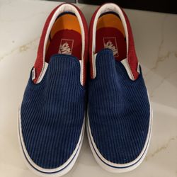Vans Off The Wall CORDUROY Multicolor Skate  Mens 9 Womens 6