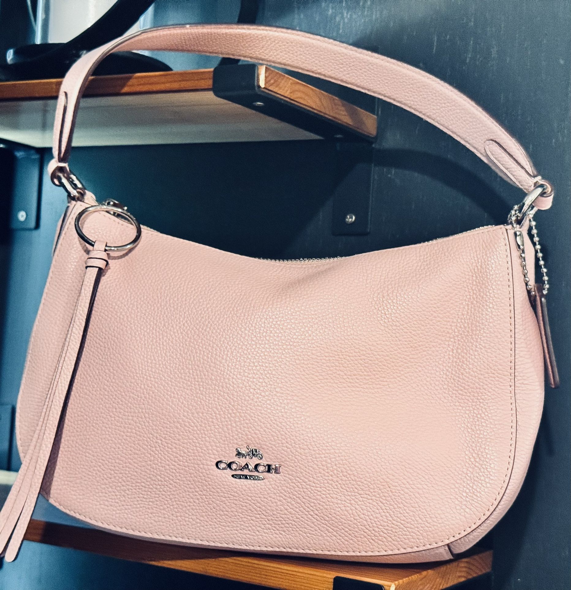 NEW PINK COACH LEATHER PURSE