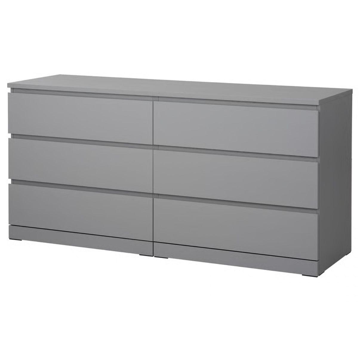 Grey Dresser Set 4 Piece Ikea Malm Like New