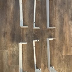 Metal White Floating Shelves- Set Of 6 