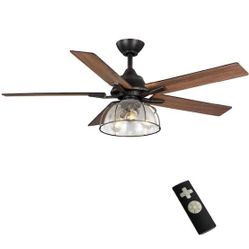 CEILING FAN WITH LIGHT & Remote control