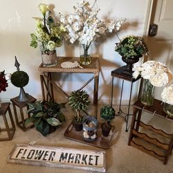 Faux Greenery Floral Arrangements Etc Prices Start At $10-$25 Each 