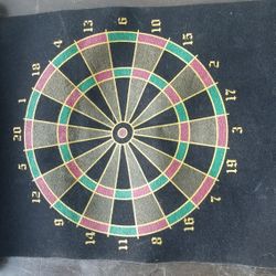 Target bullseye on heavy weighted felt