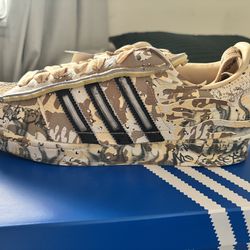 ADIDAS HELLSTAR SUPER STARS DESERT CAMO ALL STAR EXCLUSIVE SIZE 12