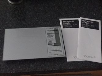 Digital kitchen food scale Nutrition Facts Brand