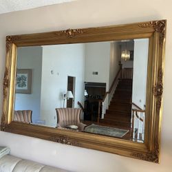 A Large Vintage Beautiful Gold Mirror 