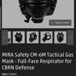 MIRA Safety CM-6M Tactical Gas Mask Full-Face Respirator for CBRN Defense $263