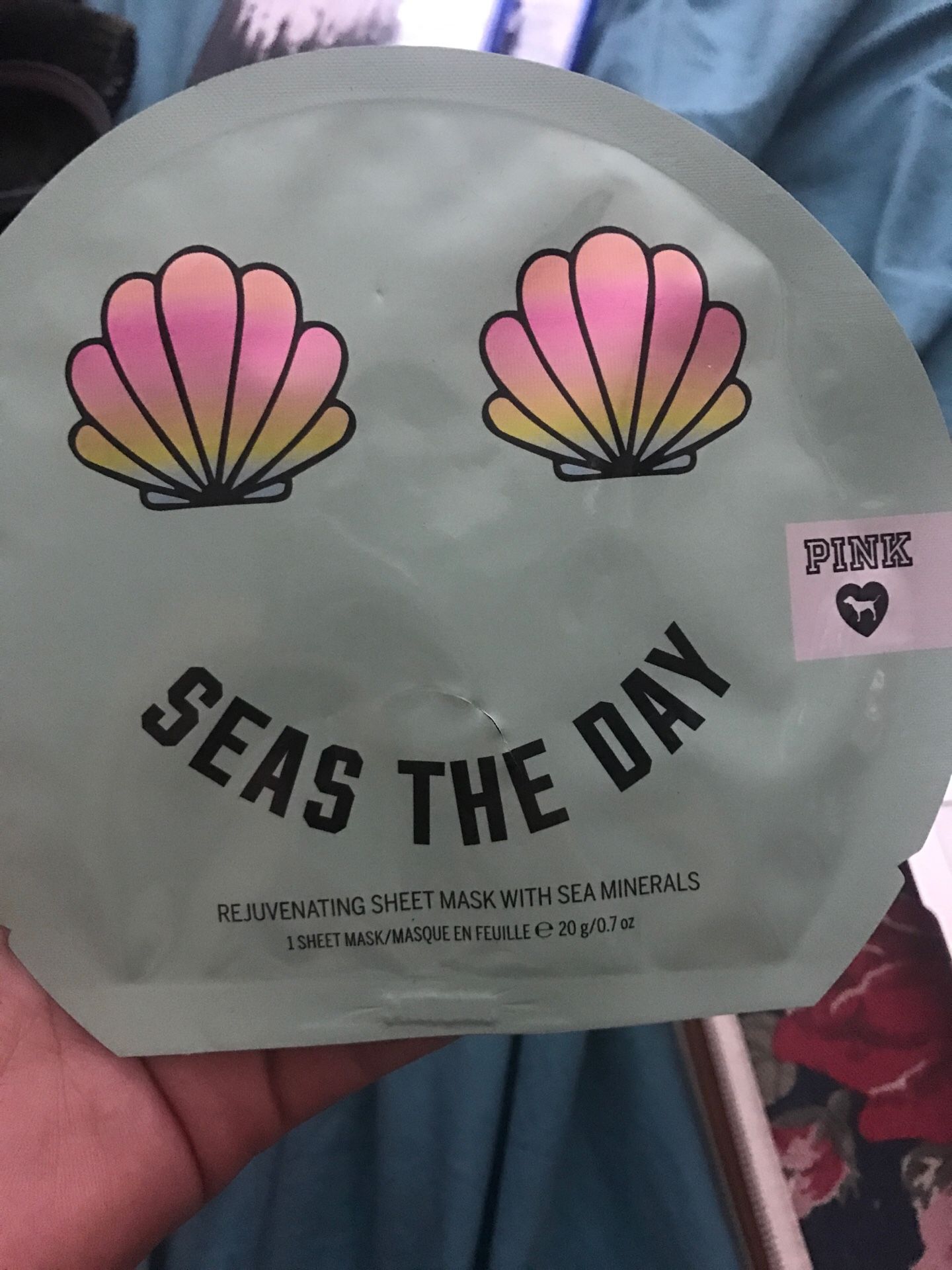 seas the day PINK face mask