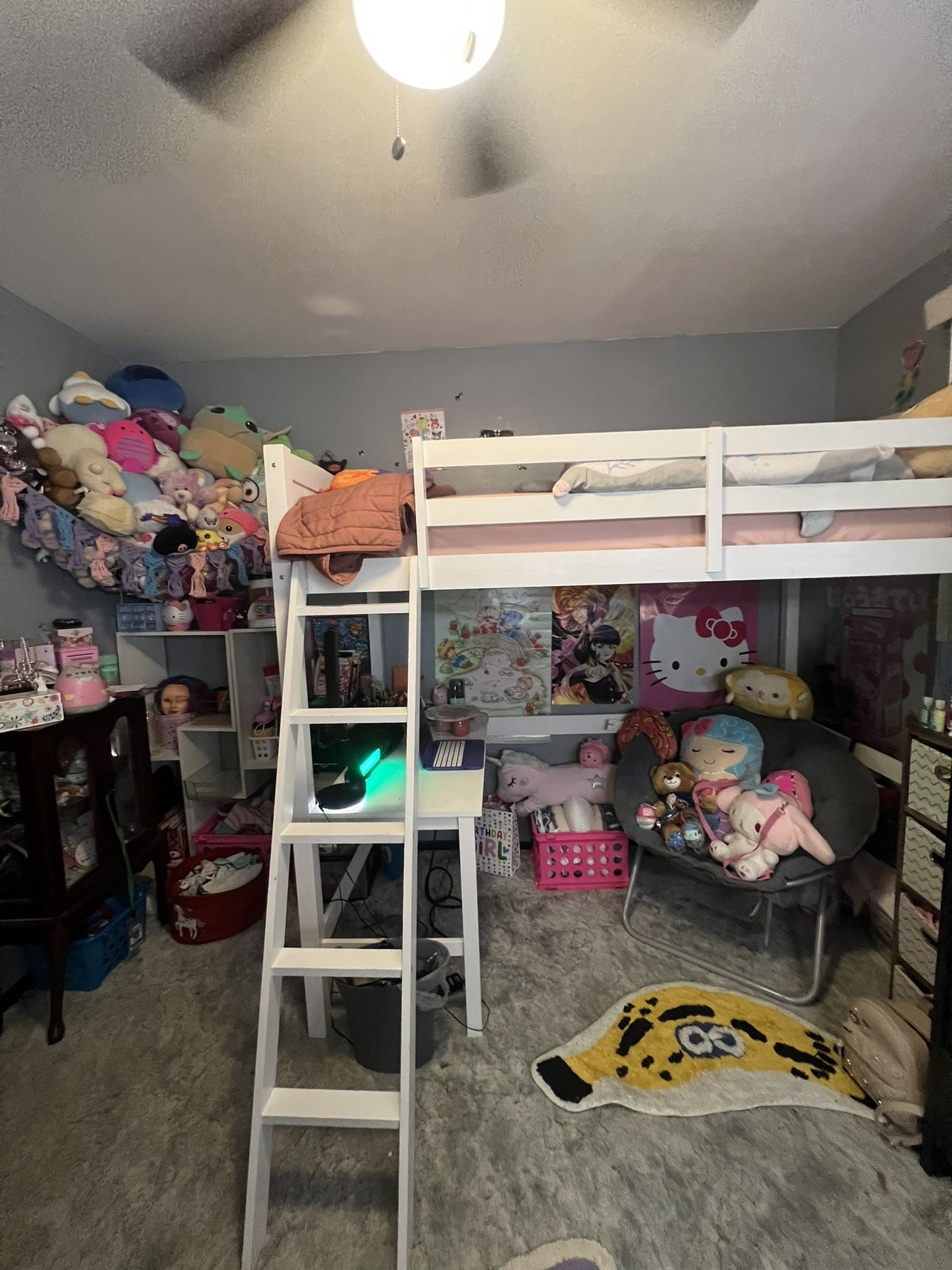 Brand New White Bed Frame With Brand New Mattress