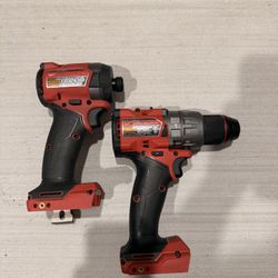 Milwaukee M18 FUEL 18V Lithium-Ion Brushless Cordless 1/2 in. Hammer Drill/Driver w/1/4 in. Hex Impact Driver